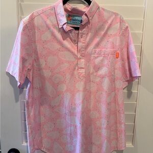 Chubbies Pink Shell Pattern Shirt